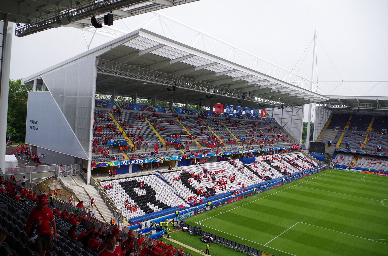 General views at Stade Bollaert-Delelis on February 2, 2016 in