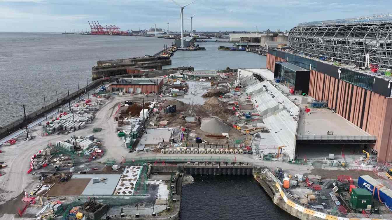 Construction of Everton Stadium