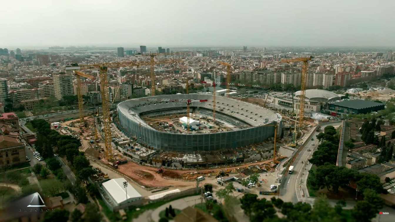 Construction of Spotify Camp Nou