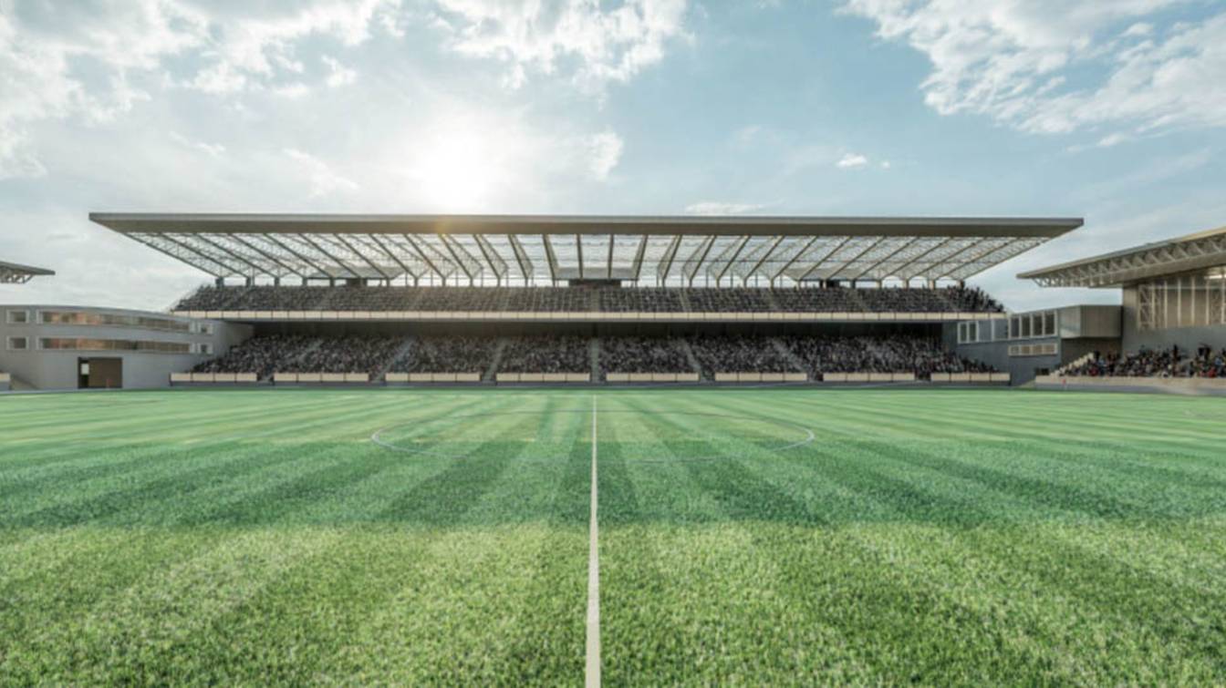 Redevelopment design of stadium from 2019