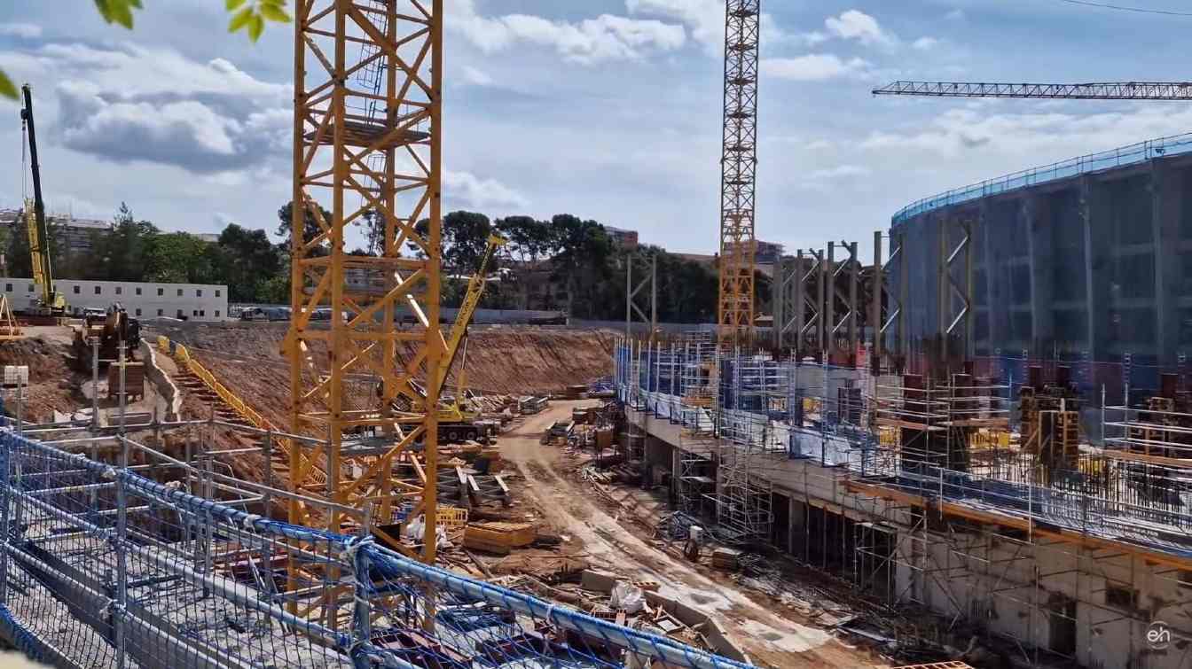 Construction of Spotify Camp Nou