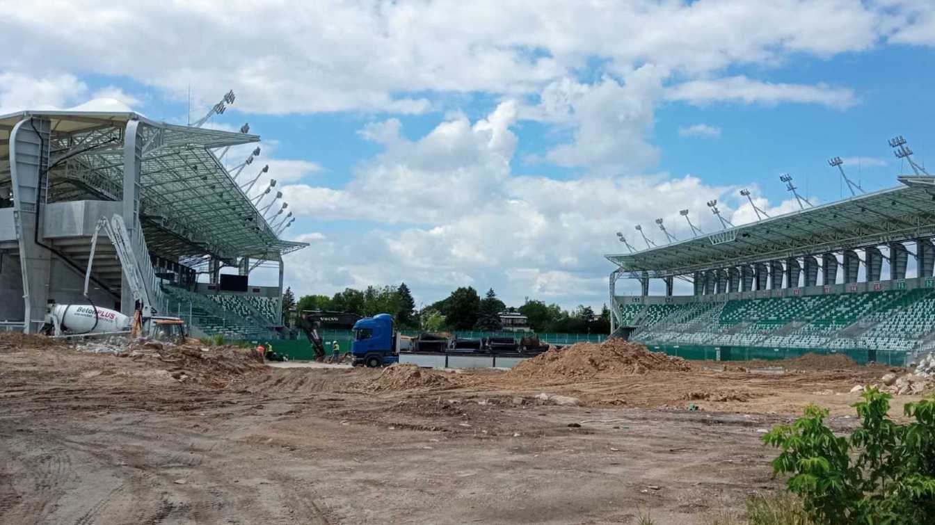 Construction of Stadionu im. Braci Czachorów