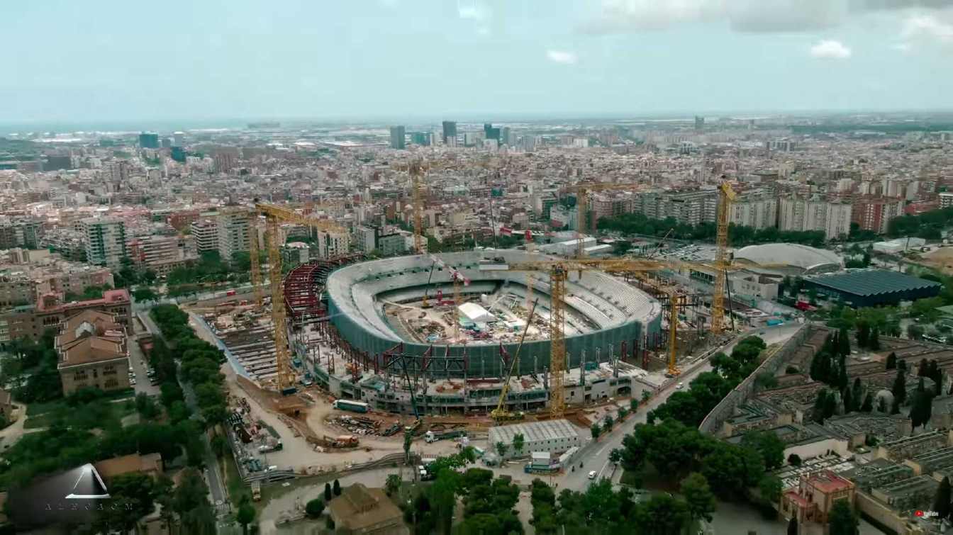 Construction of Spotify Camp Nou