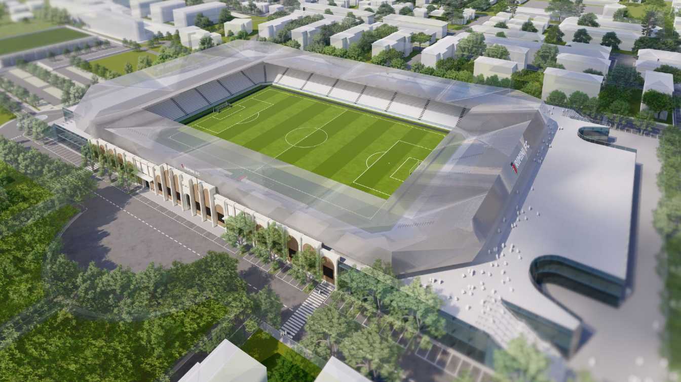 Design of Rimini stadium