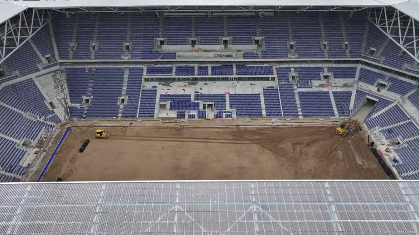 Construction of Everton Stadium