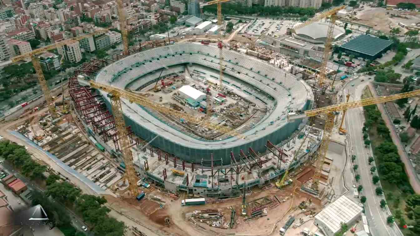 Construction of Spotify Camp Nou