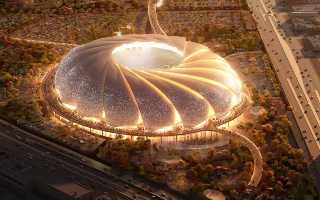 2034 World Cup: Construction of 'coiled’ stadium has begun!