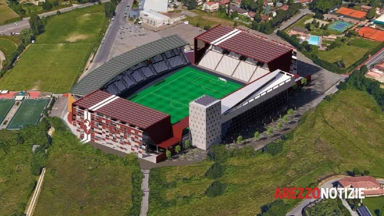 The project to build the new Stadio Città di Arezzo