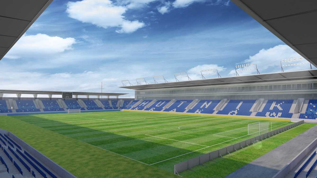 Design of the Hutnik Kraków Municipal Stadium