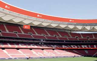 Spain: Elliptical LED screen installation begins at Metropolitano
