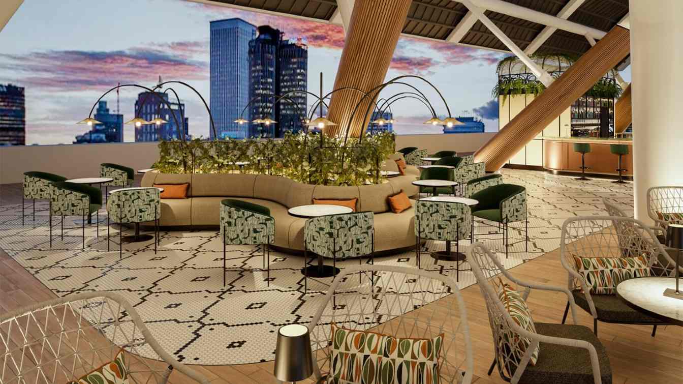 Design of skybar Santiago Bernabeu