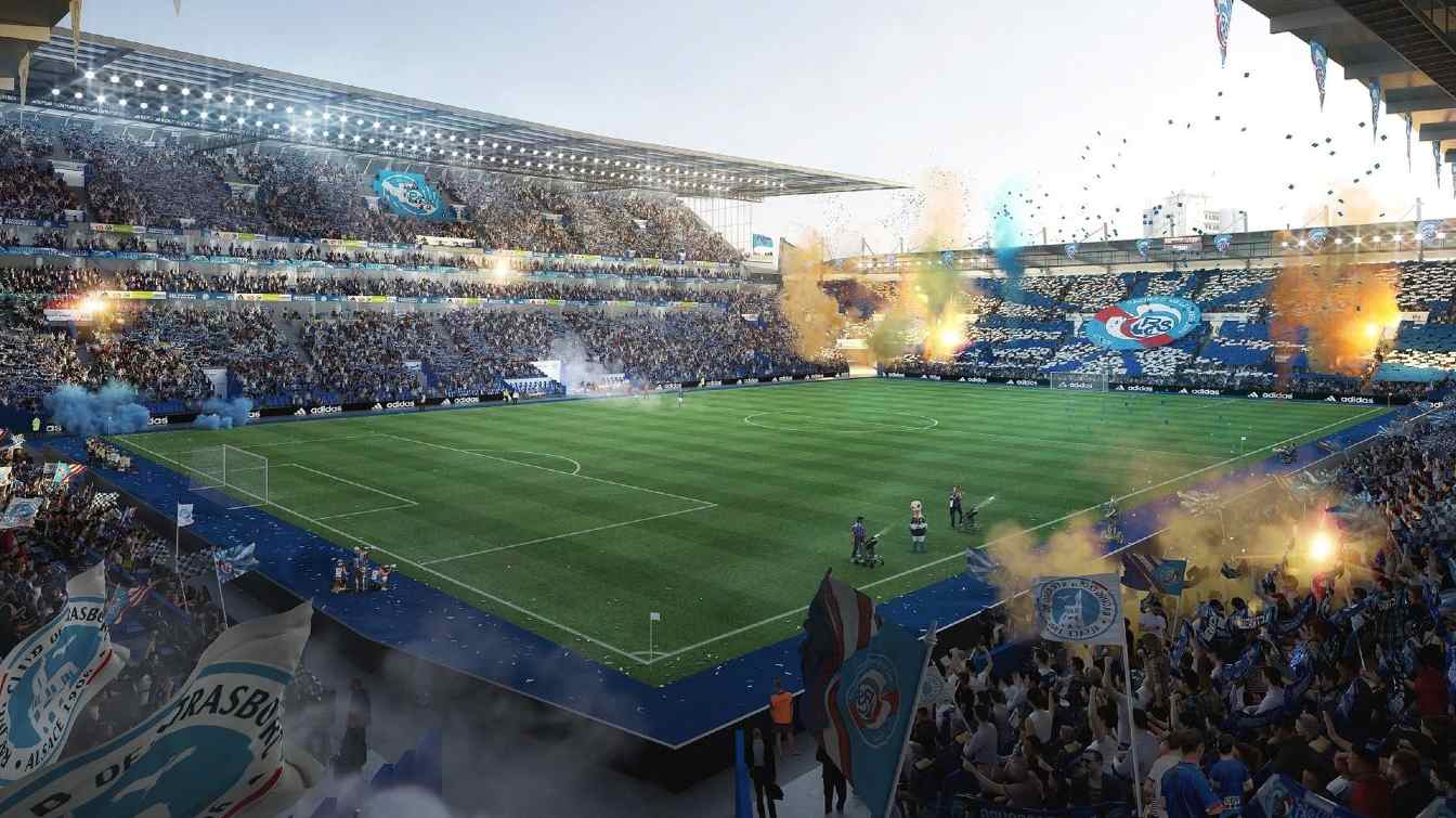 Design of Stade de la Meinau