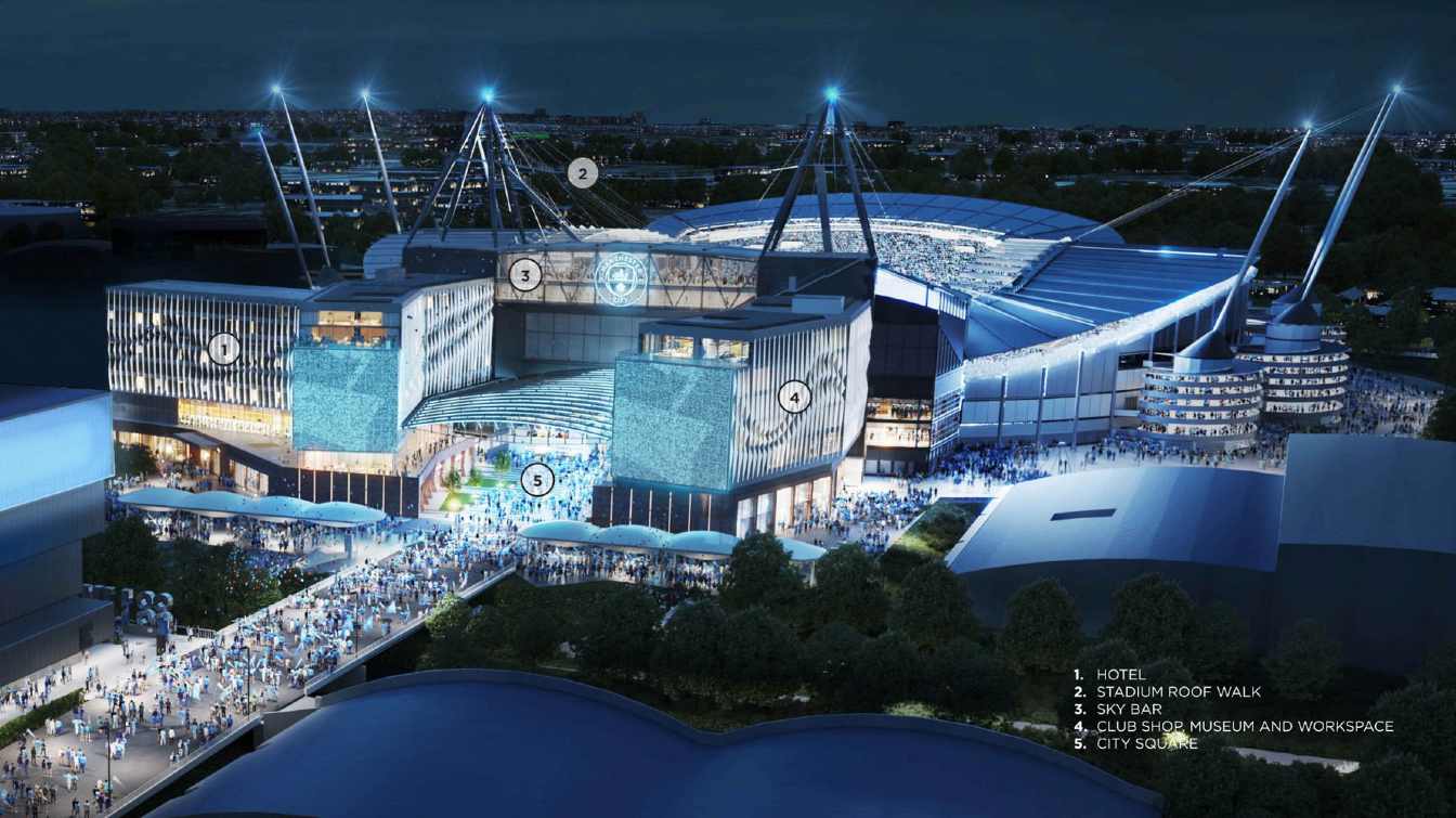 Design of Etihad Stadium