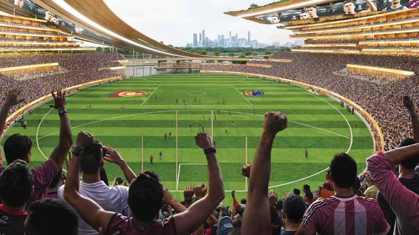 Design of Brisbane Olympic Stadium