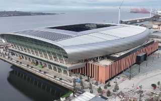 England: New Everton Stadium flooded by heavy rains