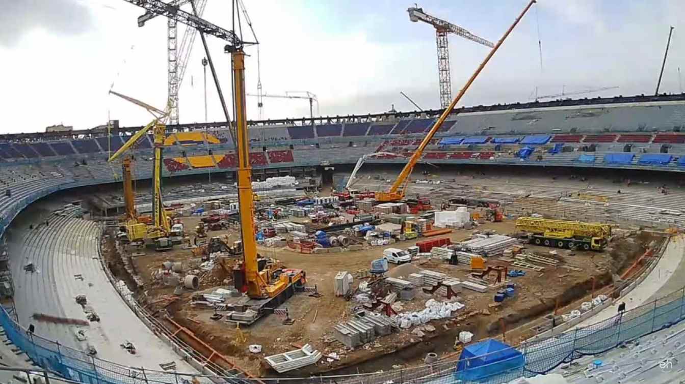 Construction of Spotify Camp Nou