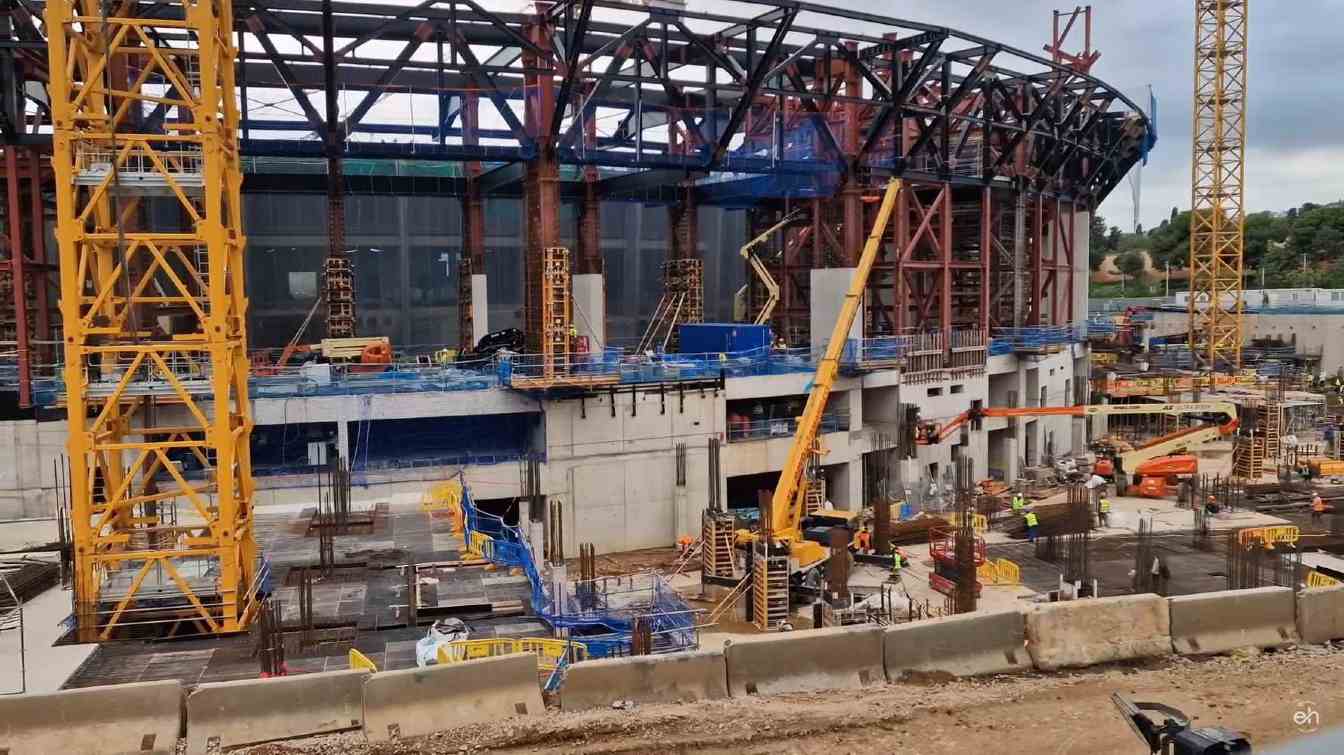 Construction of Spotify Camp Nou