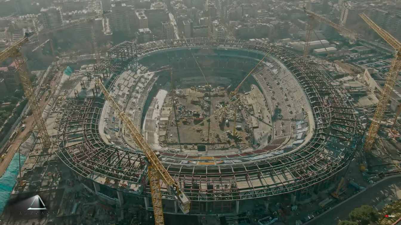 Construction of Spotify Camp Nou