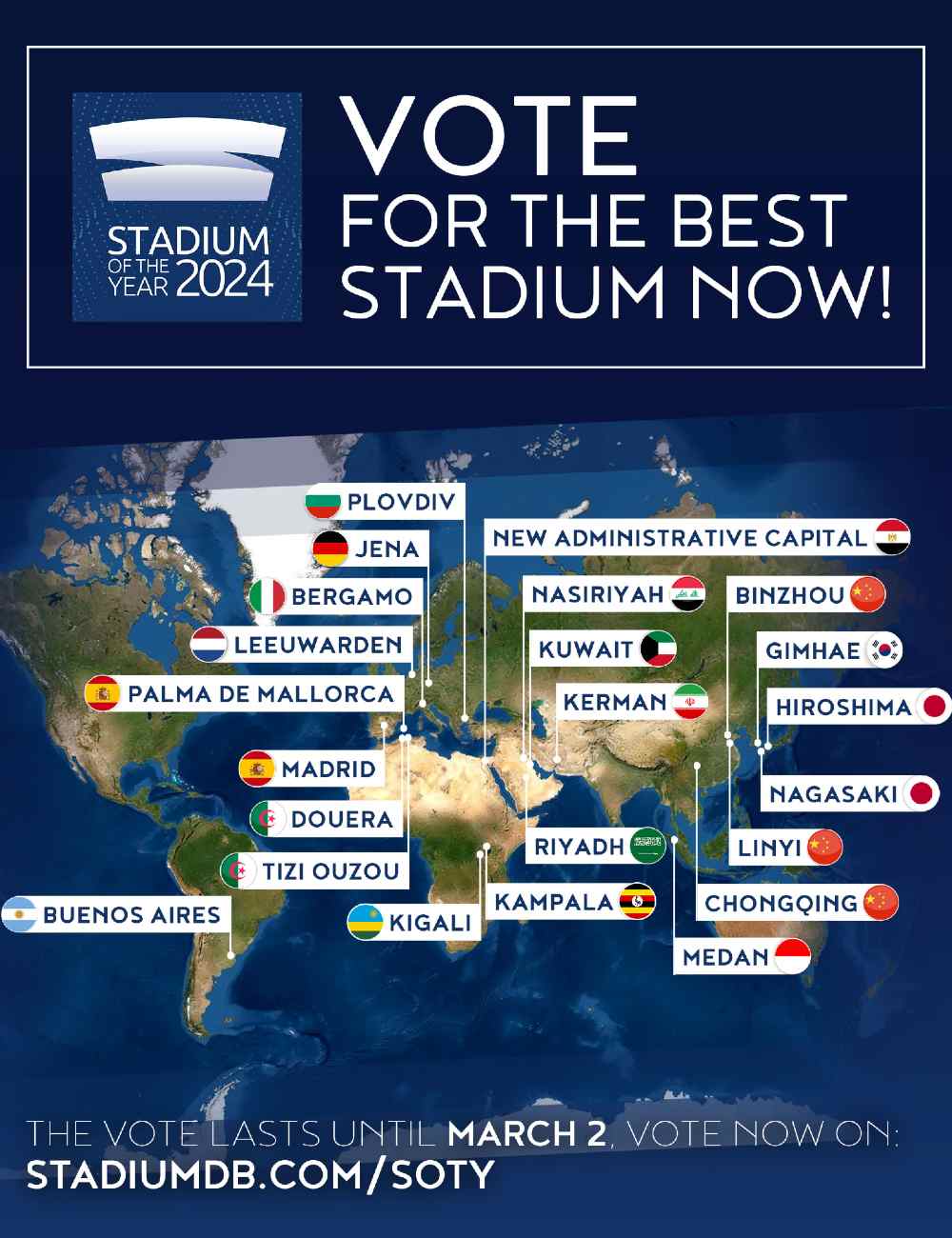 Vote for the best stadium