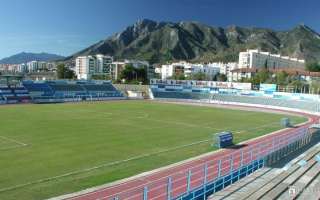 Spain: Fire in the abandoned Marbella Municipal Stadium