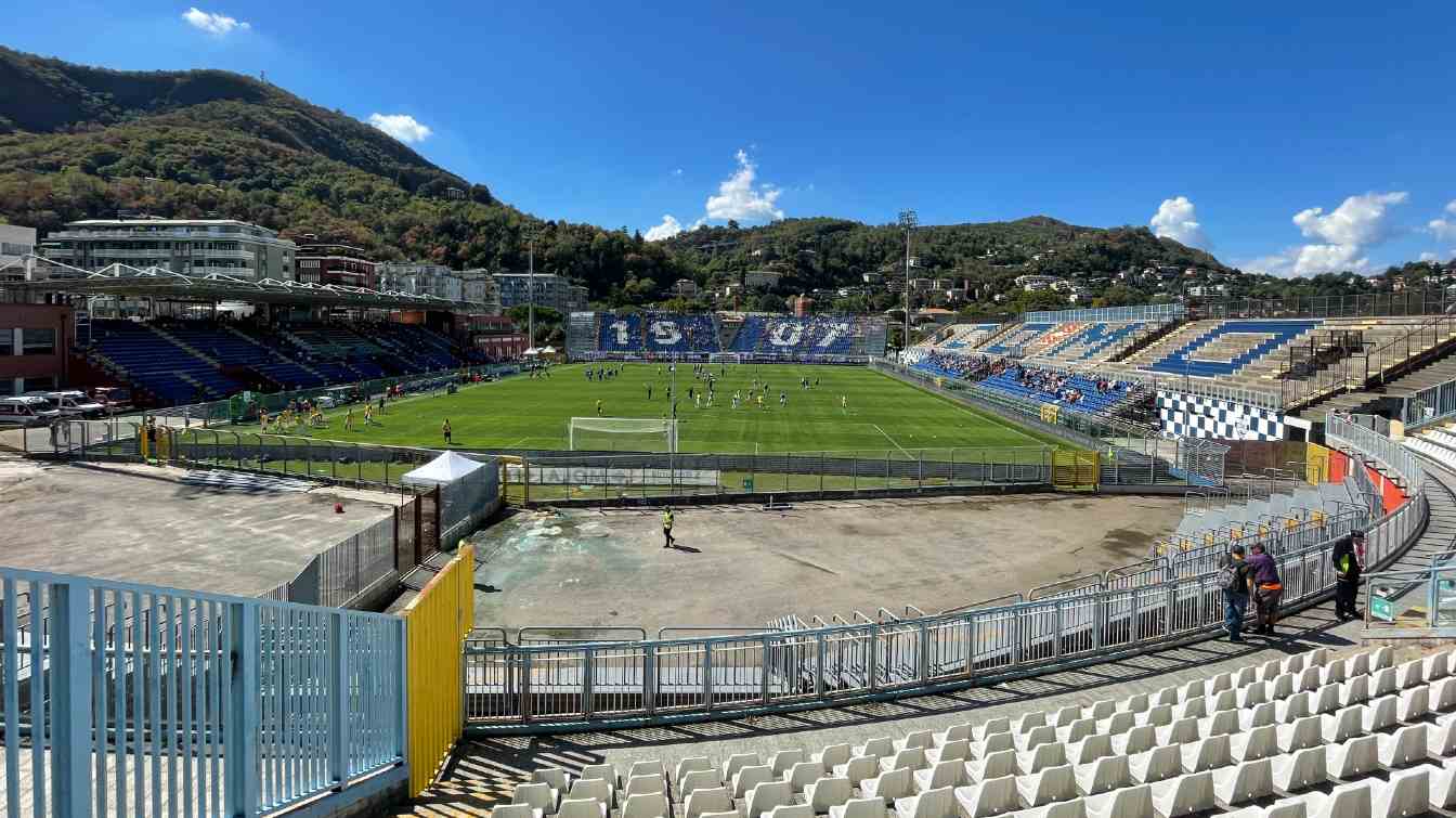 The stadium in Como is one of the worst in the Italian league.