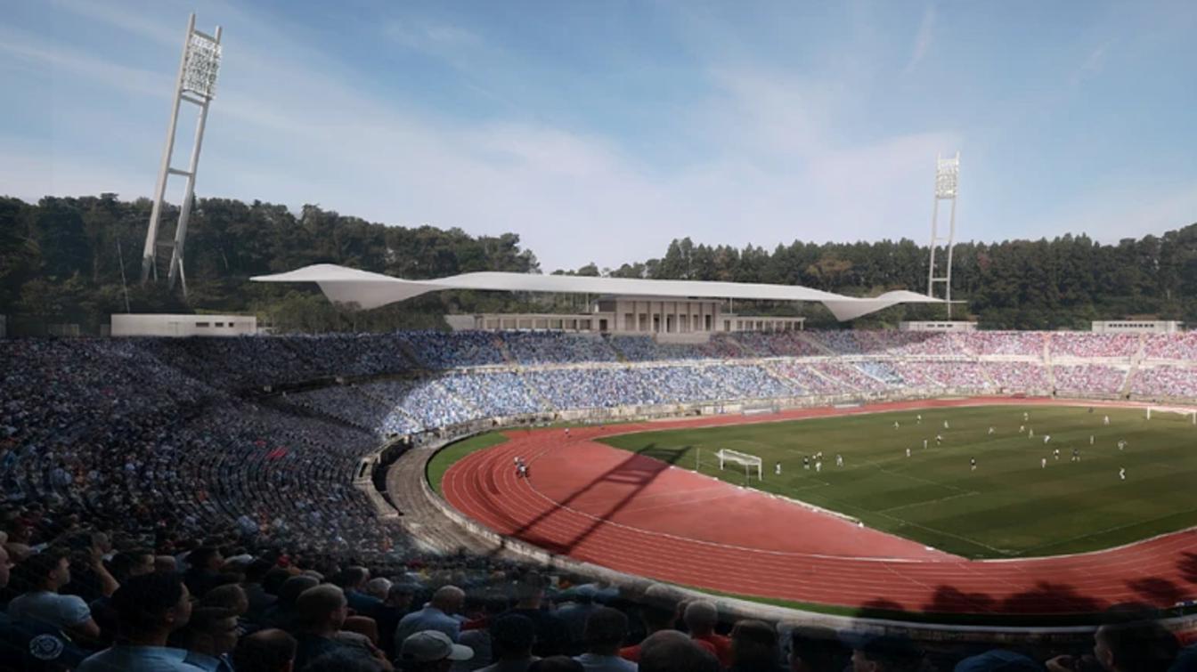 The new National Stadium could be used as a training center during the World Cup.