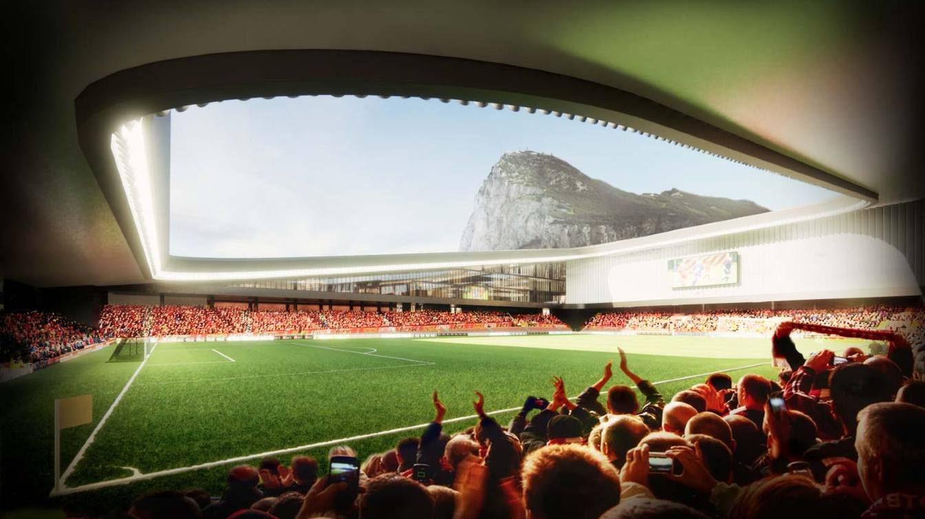 Design of National Stadium of Gibraltar