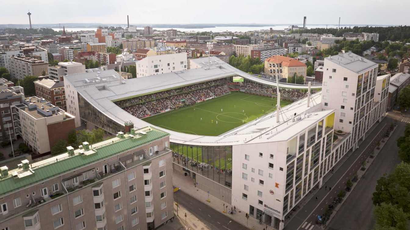 With a capacity of 8,000 seats, Tammelan Stadium is the 5th largest venue in Finland.