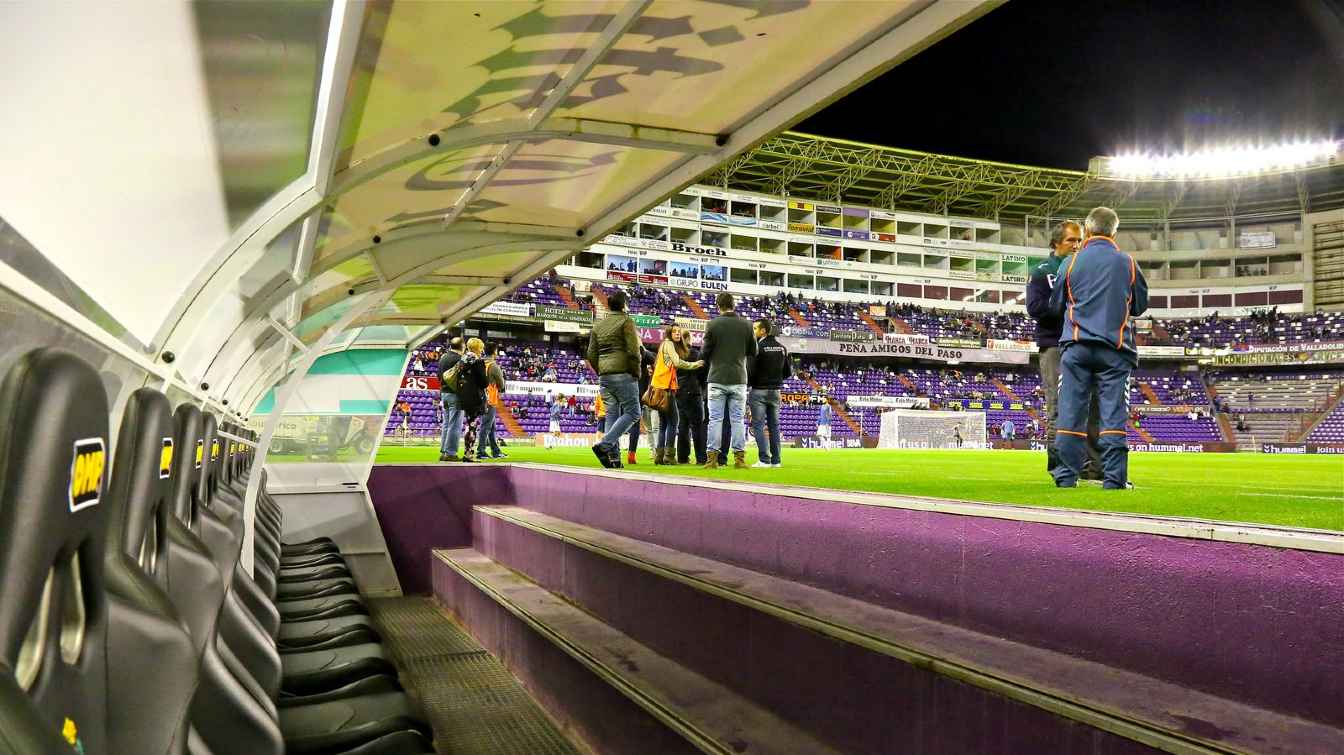 Estadio José Zorrilla, built for the 1982 World Cup, had a capacity of 33,000 before the standing sectors were eliminated.