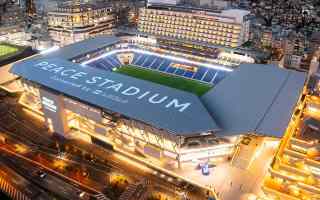 Japan: Peace stadiums in Hiroshima and Nagasaki - a kilometer from ground zero