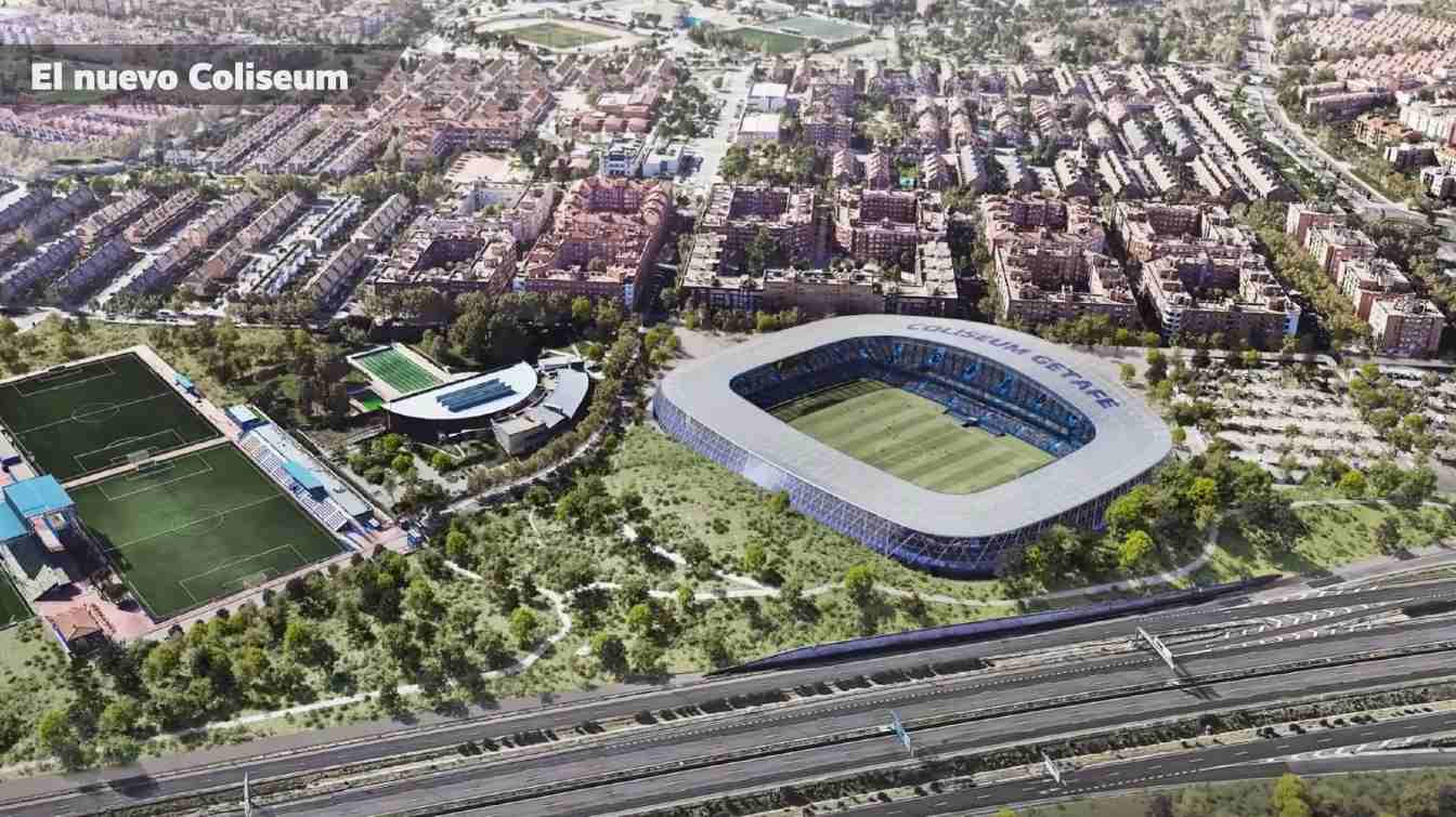 Getafe hopes to find a title sponsor for the new Coliseum, which would increase the club's revenue.