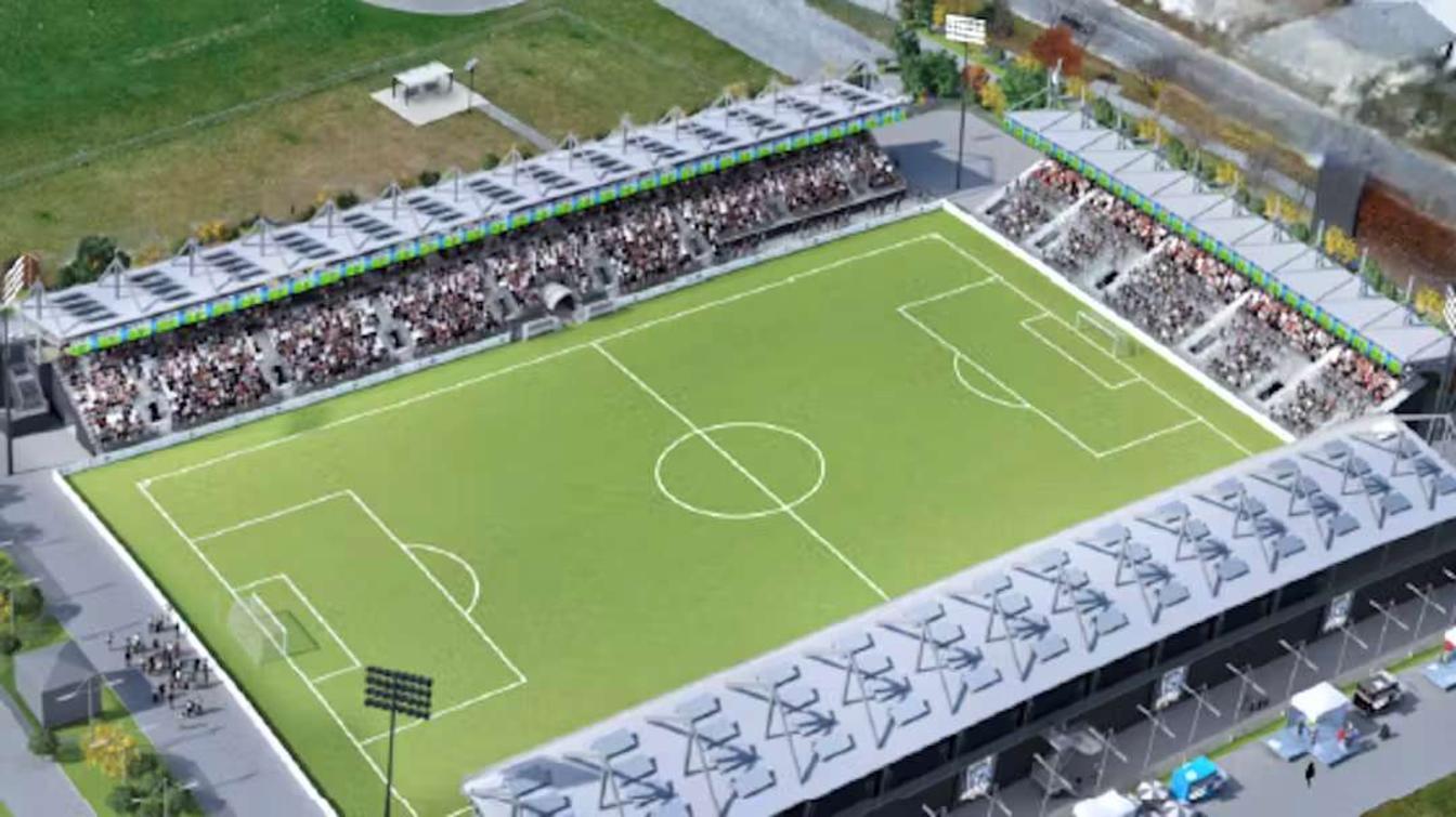 Design of stadium at the memorial centre in kingston