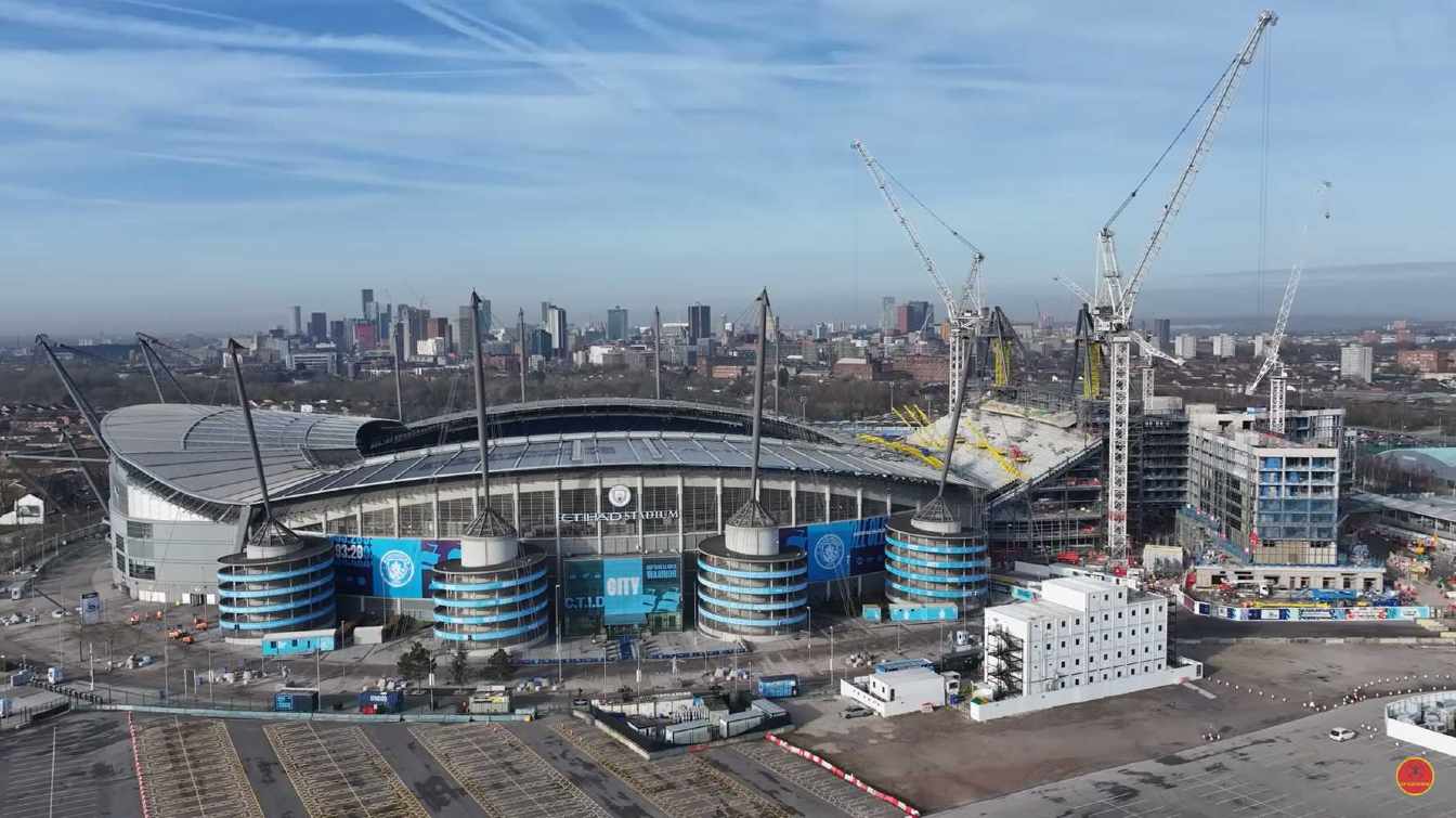 Construction of Etihad Stadium (City of Manchester Stadium / Eastlands)