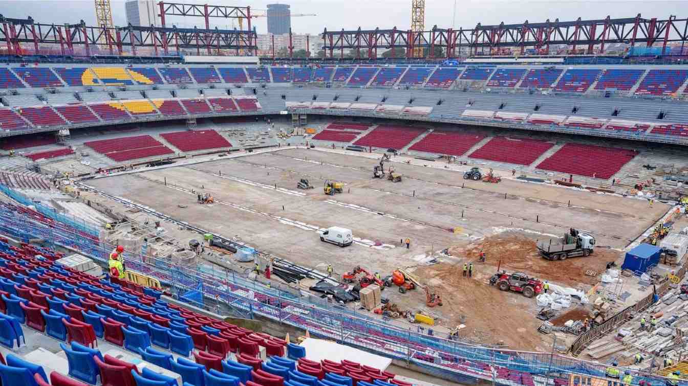 Construction of Spotify Camp Nou