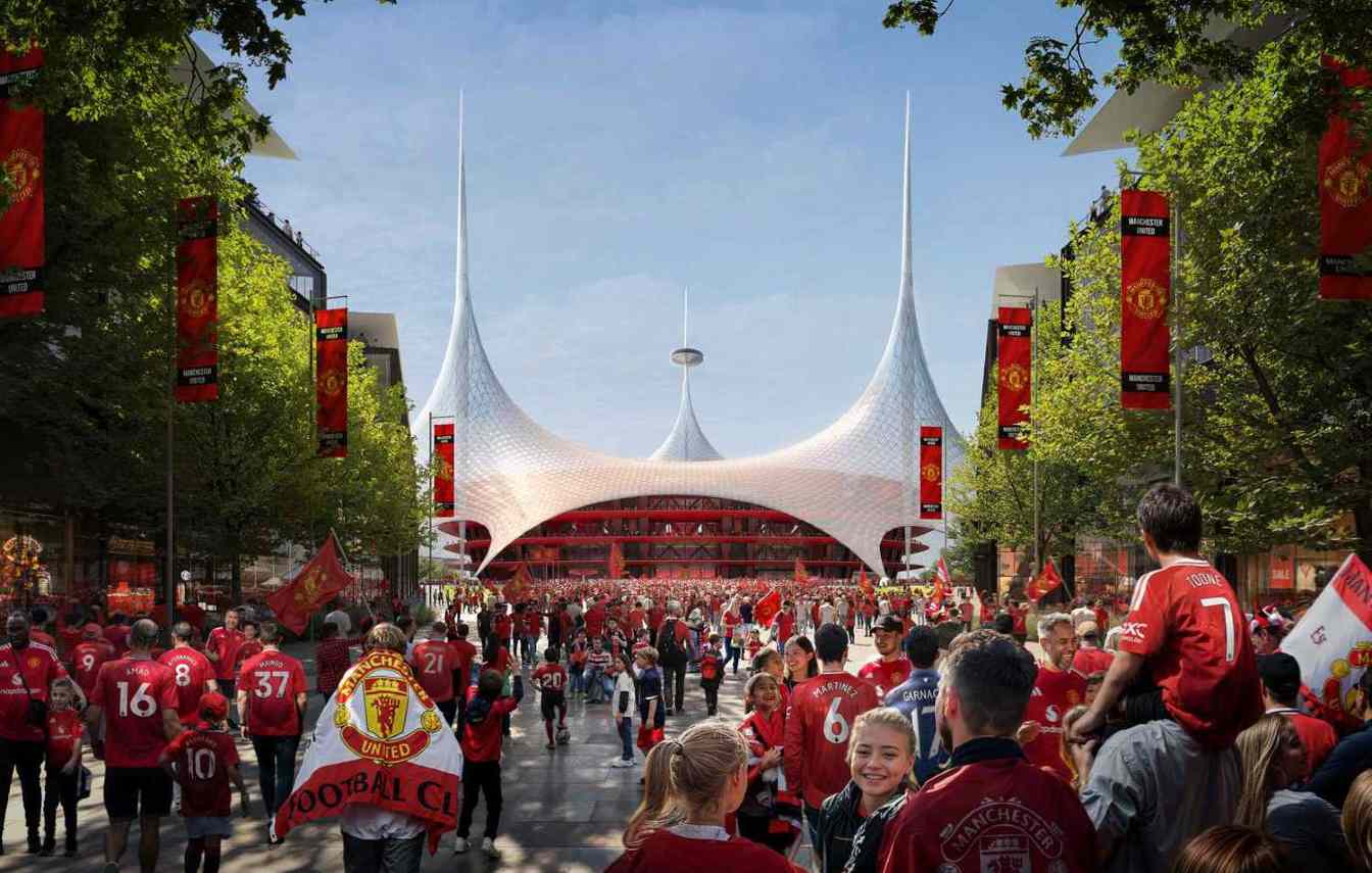 Many fans think the Red Devils&rsquo; future stadium resembles a circus tent in appearance