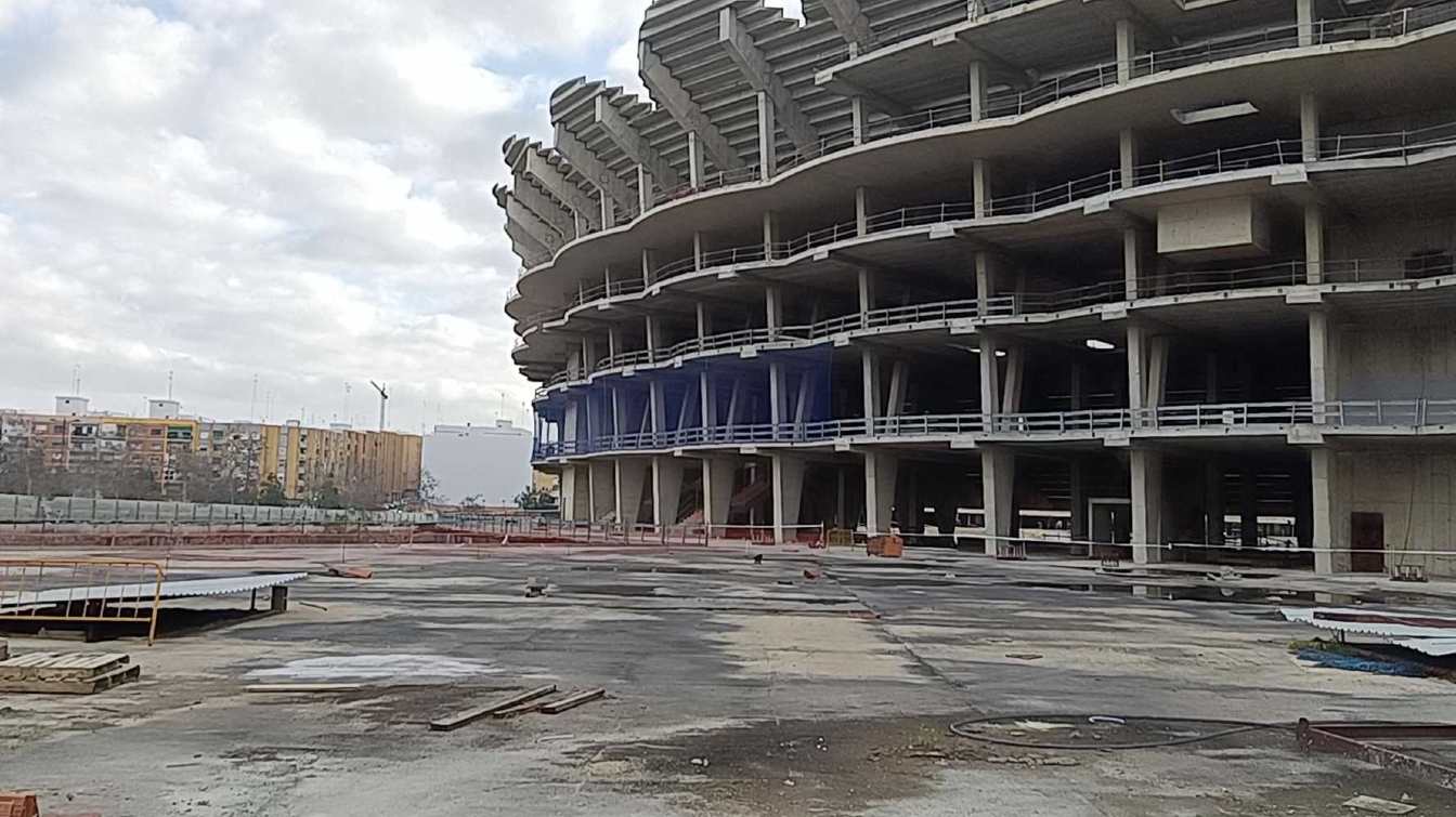 Construction of Nou Mestalla