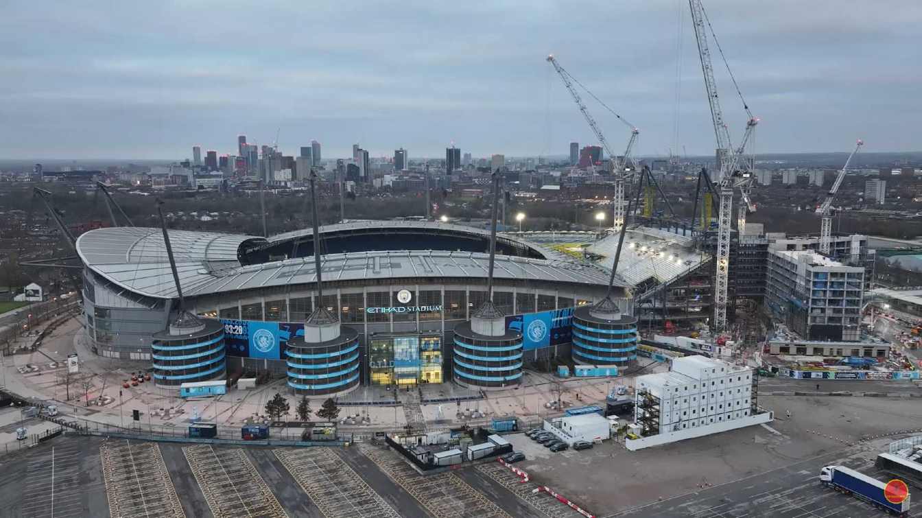 Construction of Etihad Stadium (City of Manchester Stadium / Eastlands)