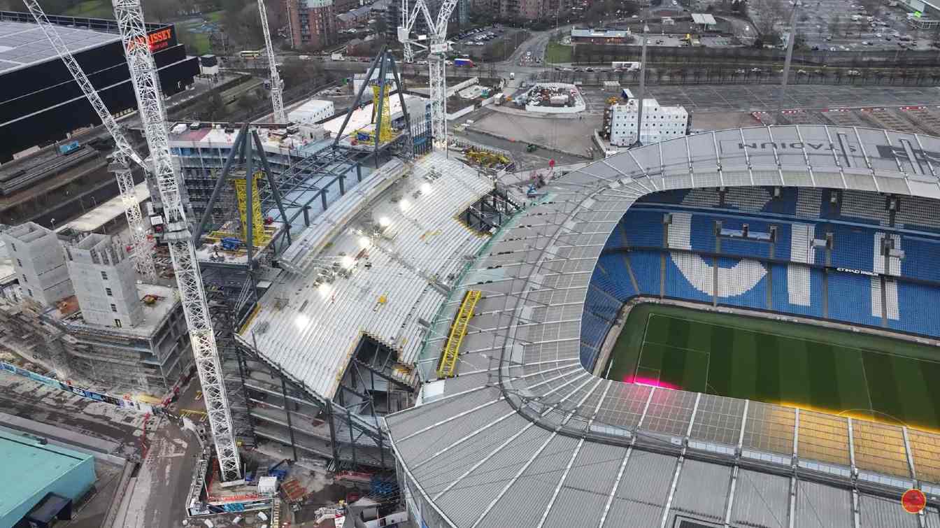 Construction of Etihad Stadium (City of Manchester Stadium / Eastlands)