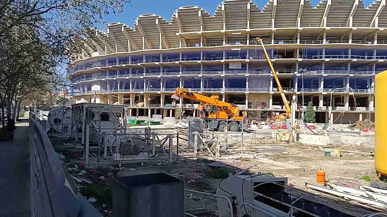 Construction of Nou Mestalla