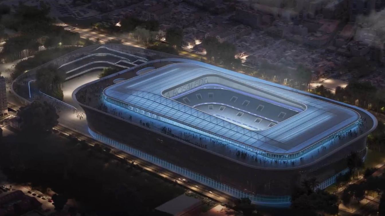 The new La Rosaleda will have a capacity of around 45,000 seats.