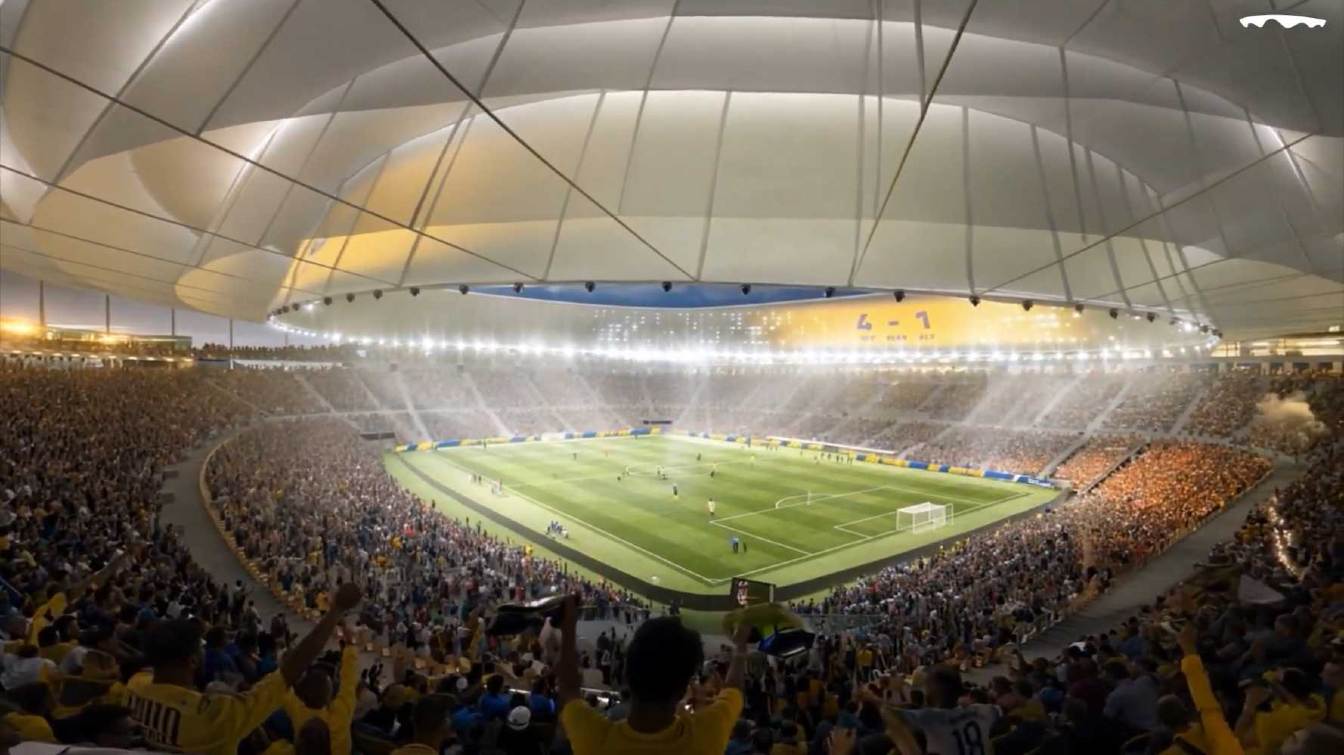 According to published renderings, Estadio Gran Canaria would even have a 360° screen after redevelopment.
