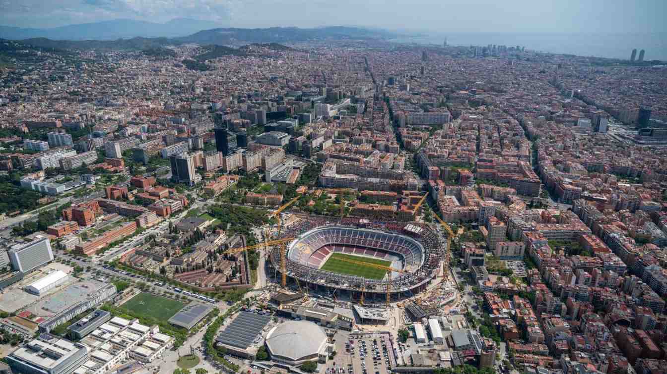 Construction of Spotify Camp Nou