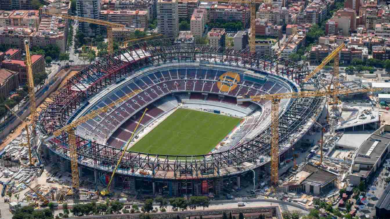 Construction of Spotify Camp Nou