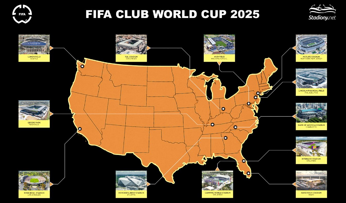 Club World Cup stadium map