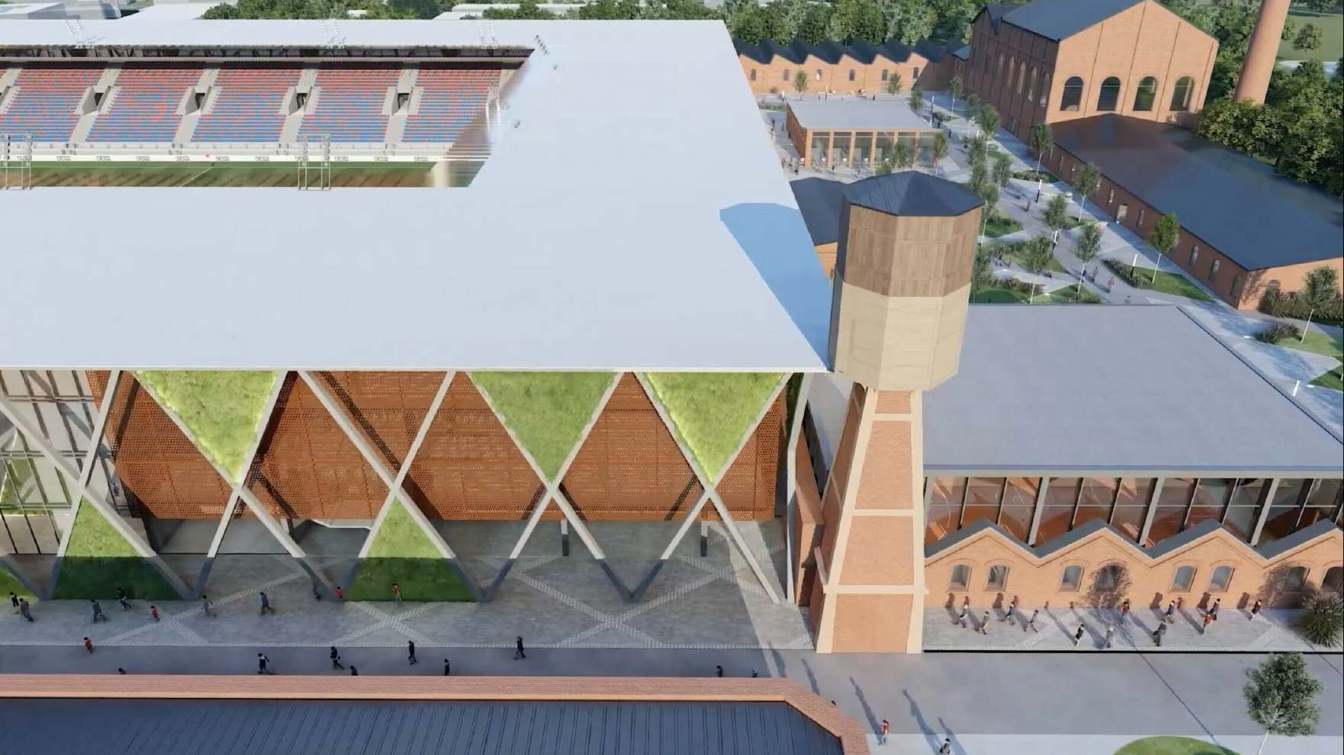 Design of Stadium Rakowa Częstochowa