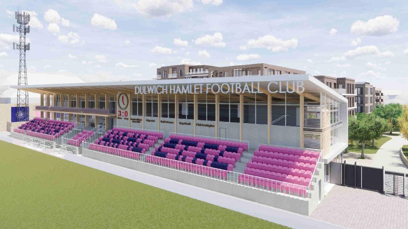Plans for a brand-new stadium for Dulwich Hamlet Football Club