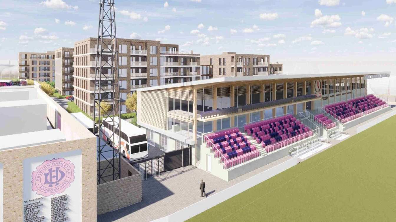 Plans for a brand-new stadium for Dulwich Hamlet Football Club