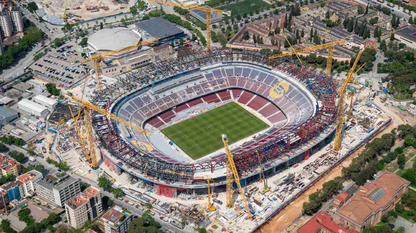 Construction of Spotify Camp Nou