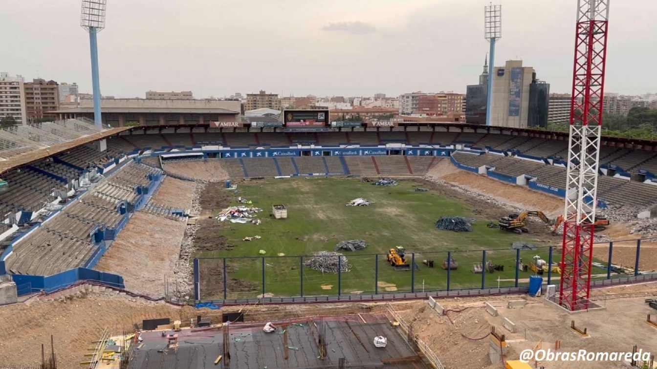 The works at La Romareda will last until June 2027.