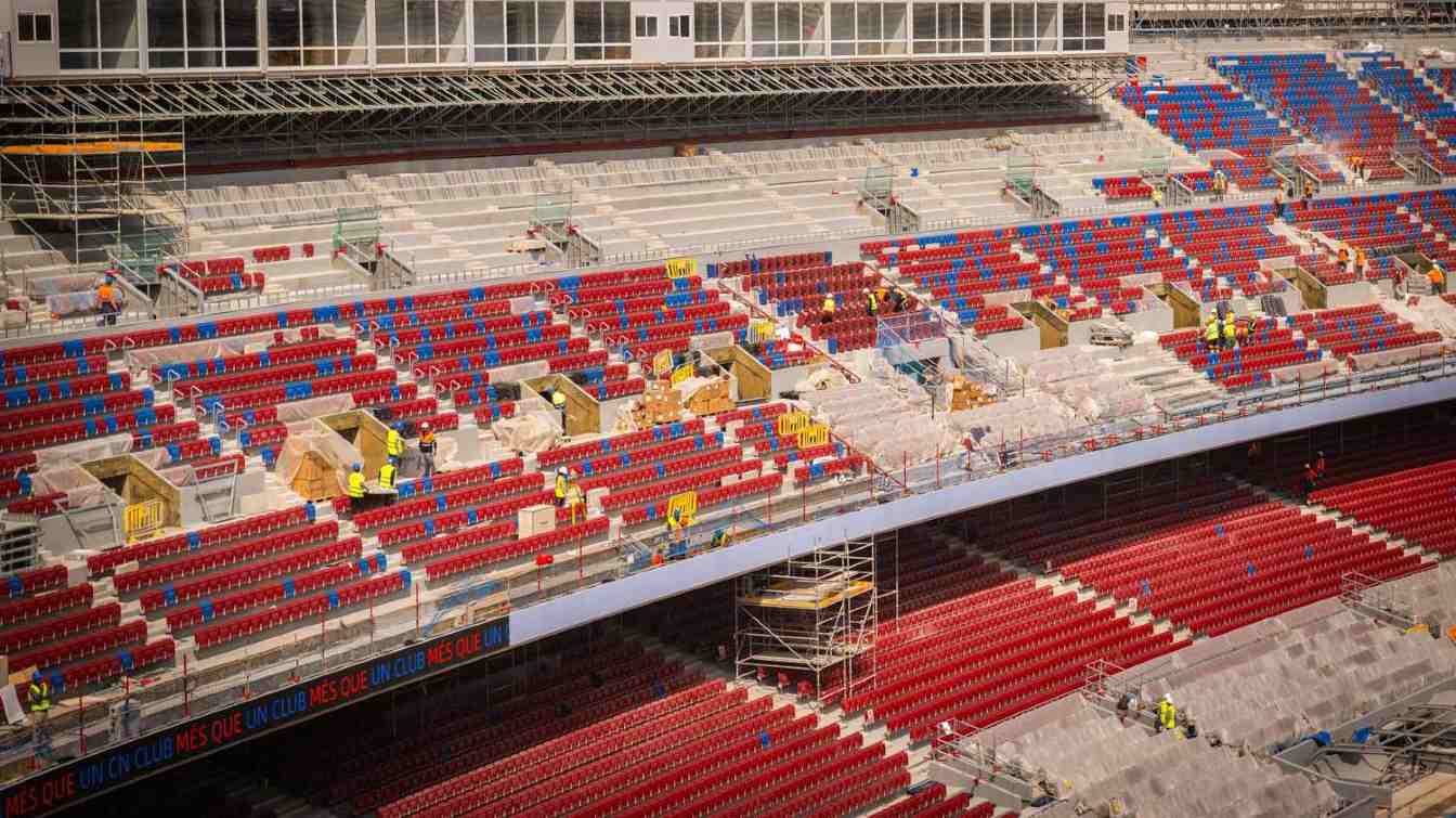 Construction of Spotify Camp Nou